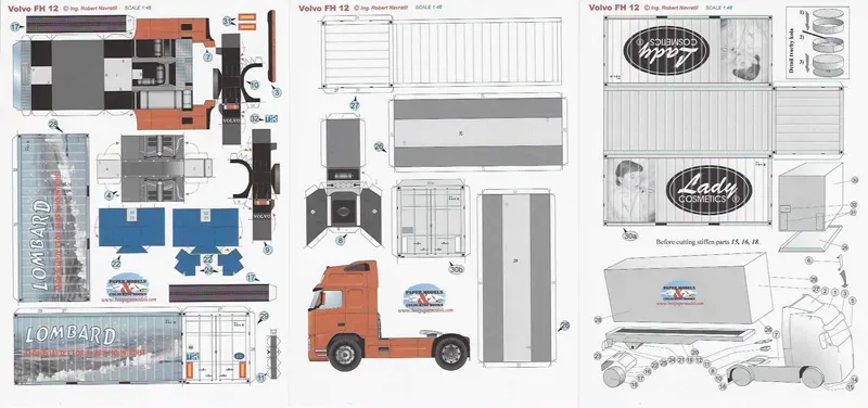 Ťahač Volvo FH 12 s návesom